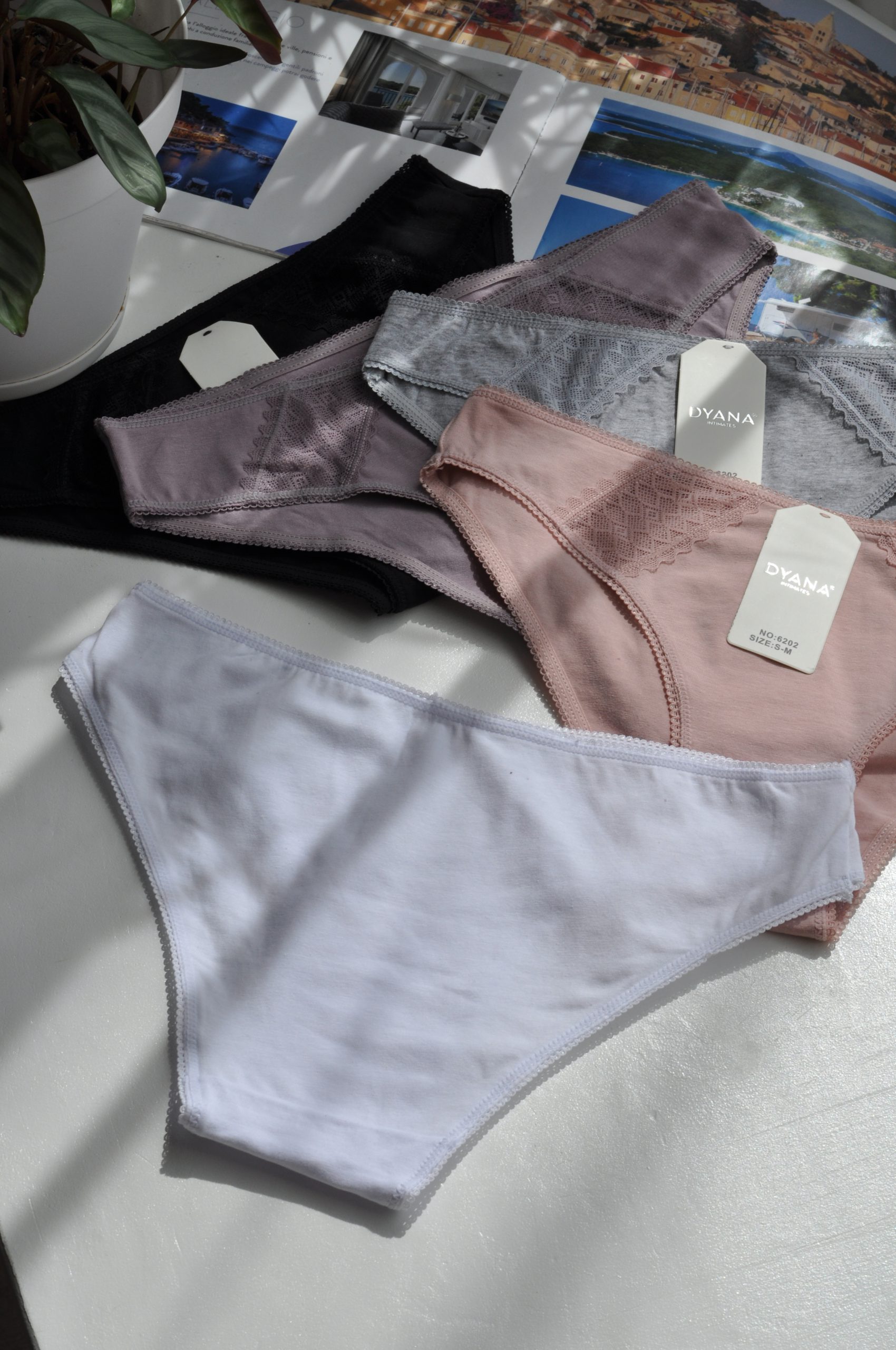 Сліпи з бавовни білі S/M - Зображення 4